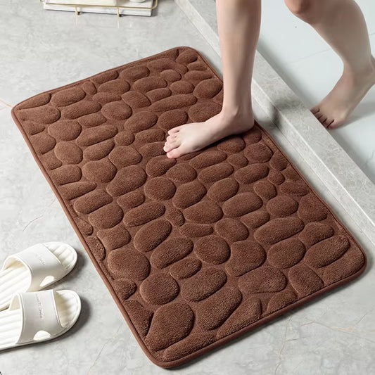 Elegant Stone Bath Mat - Ultra-Soft, Non-Slip & Absorbent